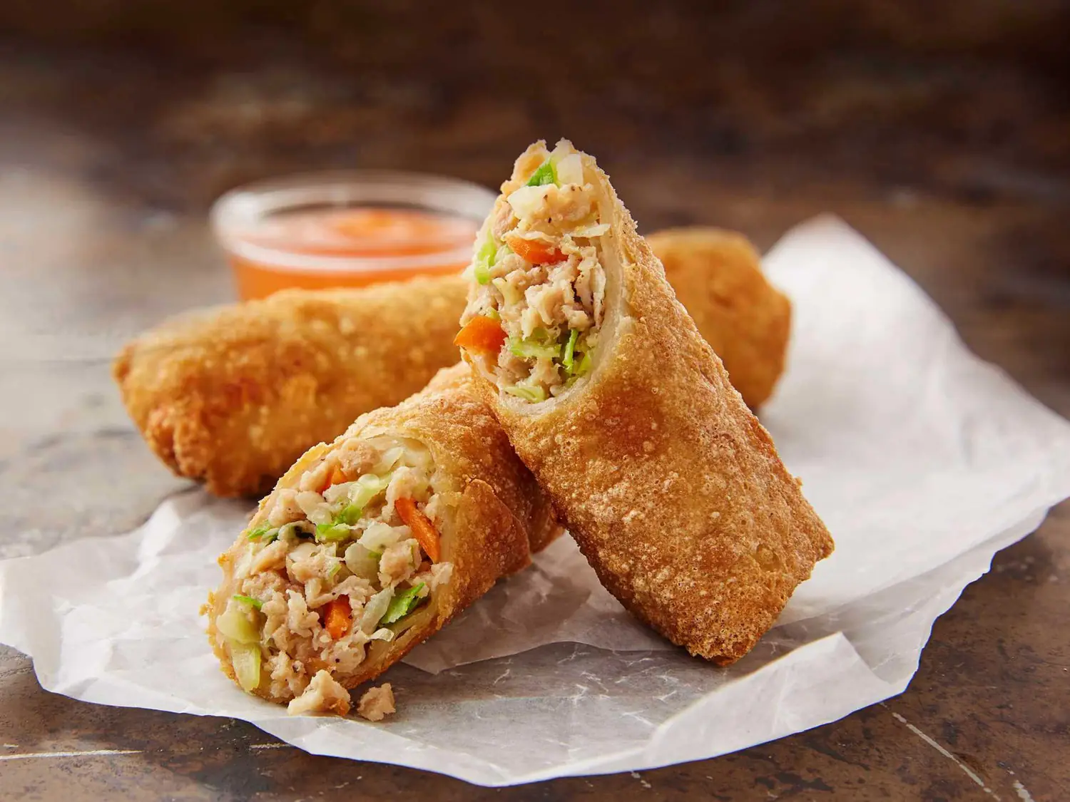 Halal Egg Rolls (3 pc) at Wok & Karahi, Spring TX