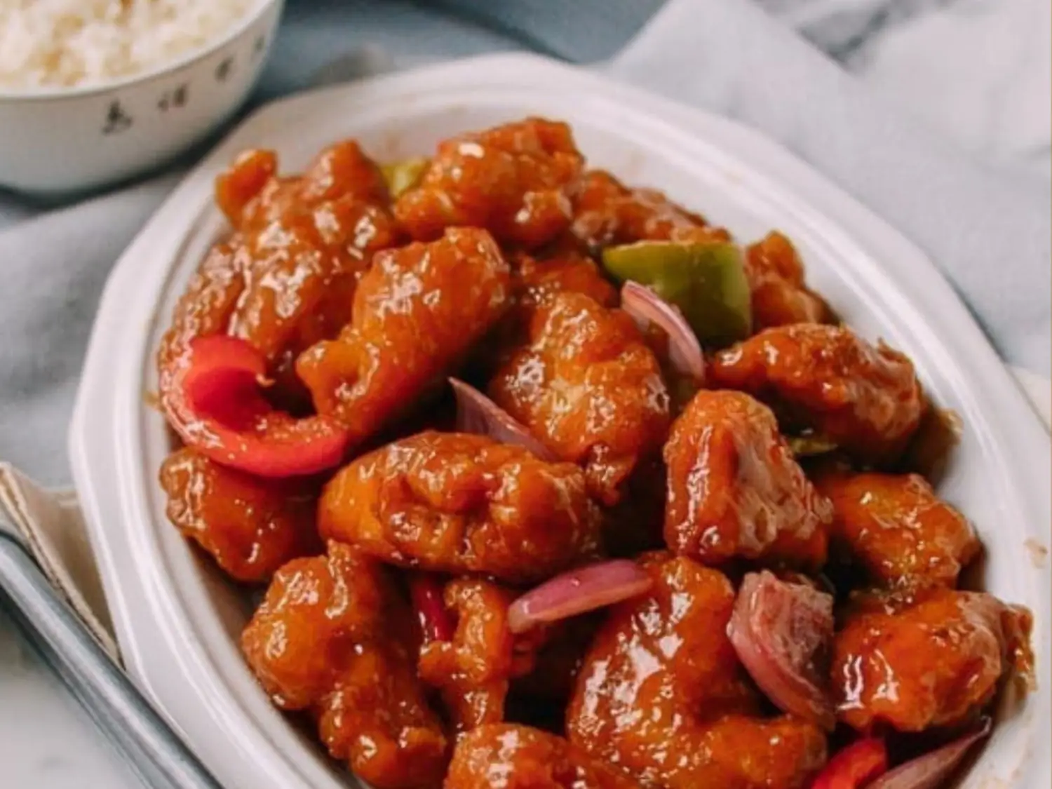Halal Sweet & Sour at Wok & Karahi, Spring TX