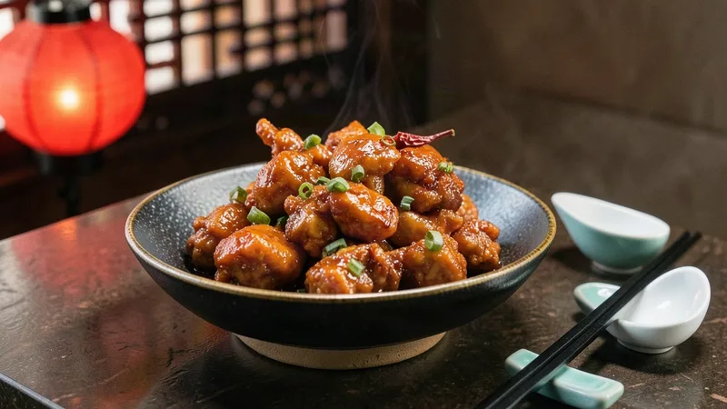 Halal General Tsao at Wok & Karahi, Spring TX