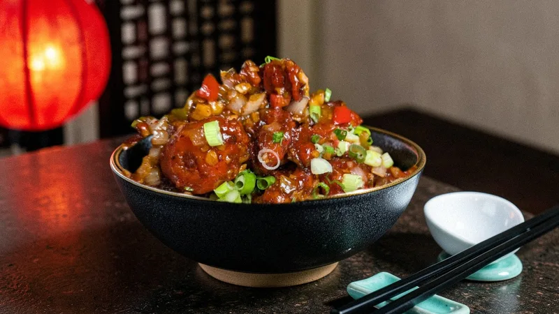 Halal Manchurian at Wok & Karahi, Spring TX
