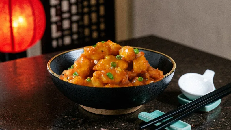 Halal Orange at Wok & Karahi, Spring TX